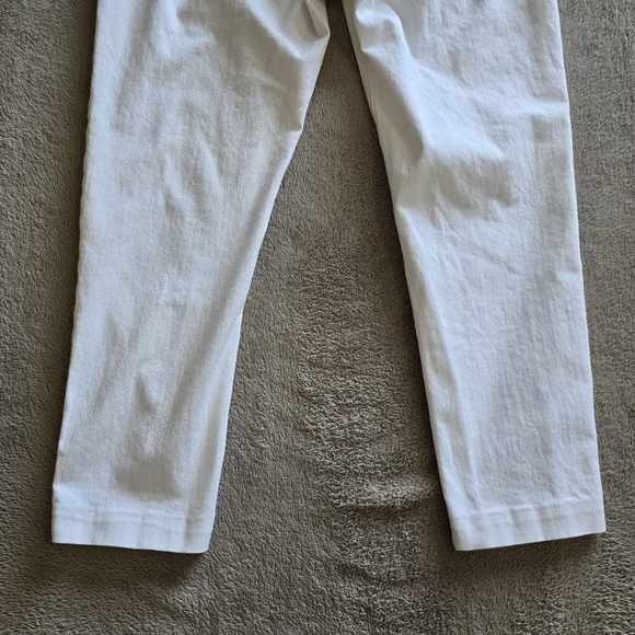 Maje embroidered cropped white jeans size 40 - Picture 10 of 14